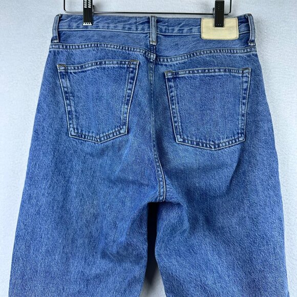 Everlane 90s Cheeky Jeans Womens 26 Light Wash High Rise Raw Hem Casual Denim - Picture 8 of 13